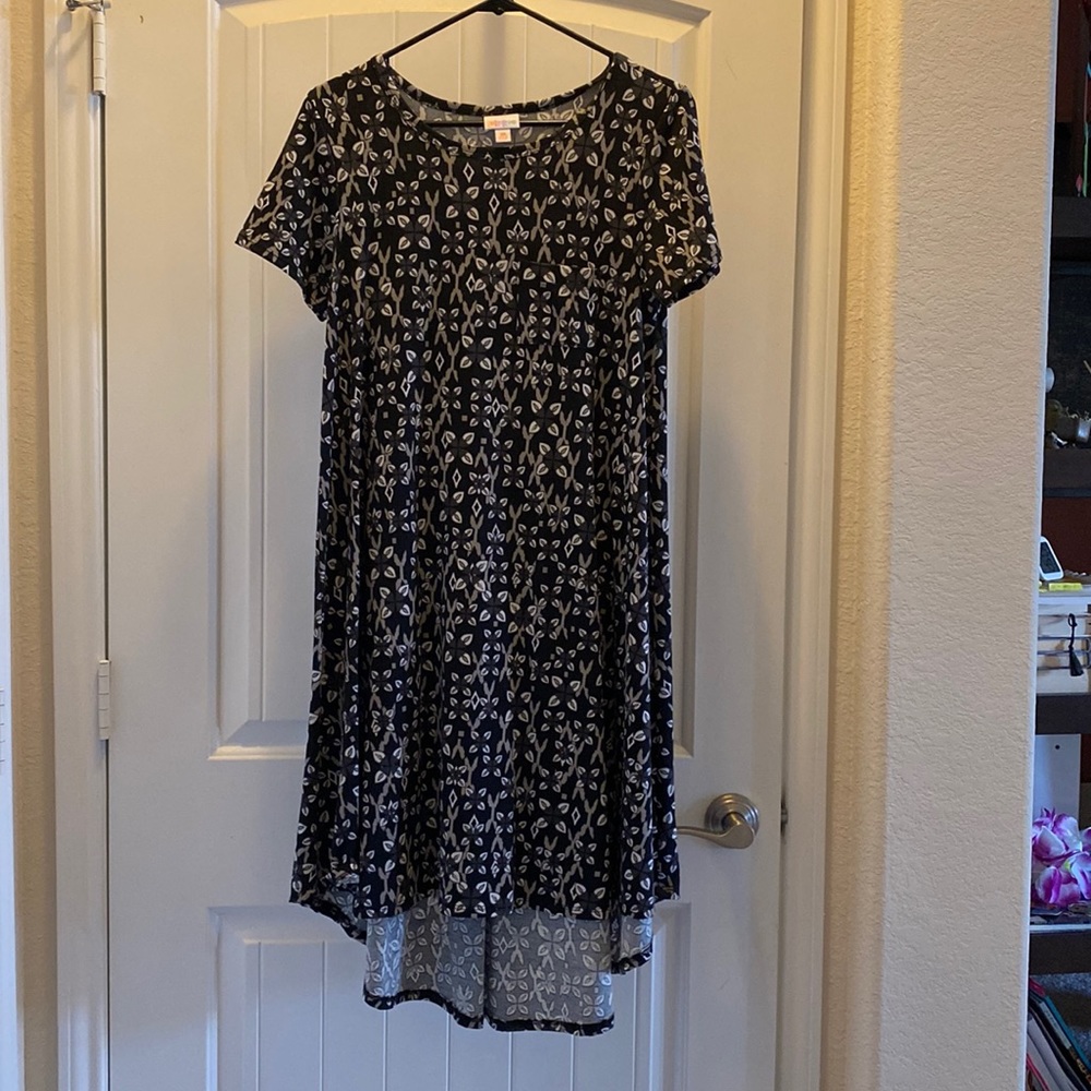 High-low cotton t-shirt dress
